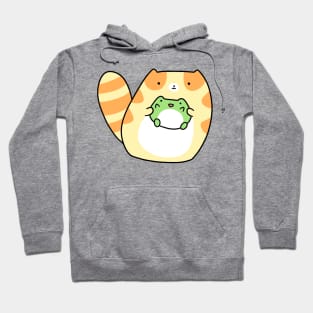 Tabby Holding Frog Hoodie